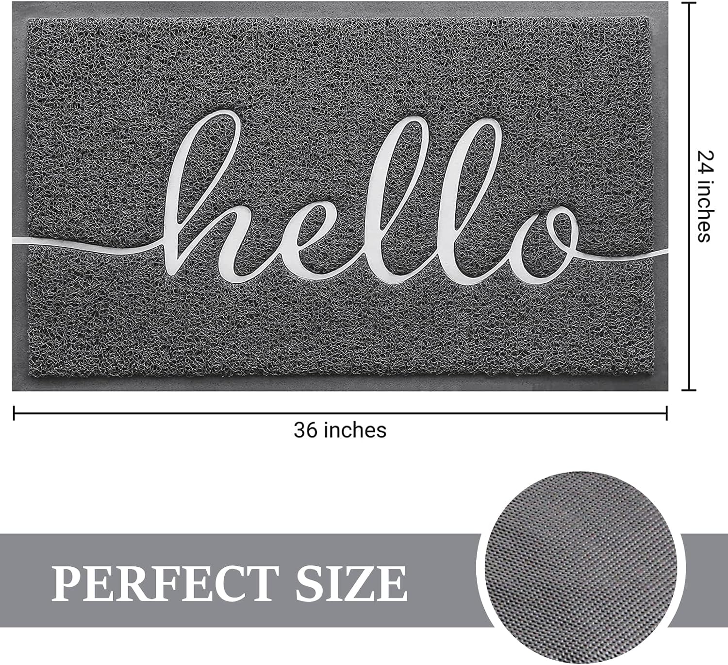 Door Mat Welcome Mat Floor Mat for Entryway, Patio, High Traffic Areas