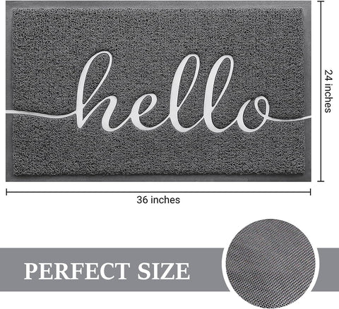 Door Mat Welcome Mat Floor Mat for Entryway, Patio, High Traffic Areas