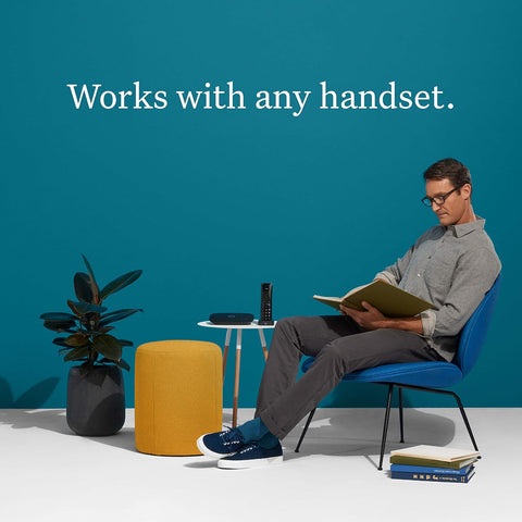 Ooma Telo VoIP Free Internet Home Phone Service: Black