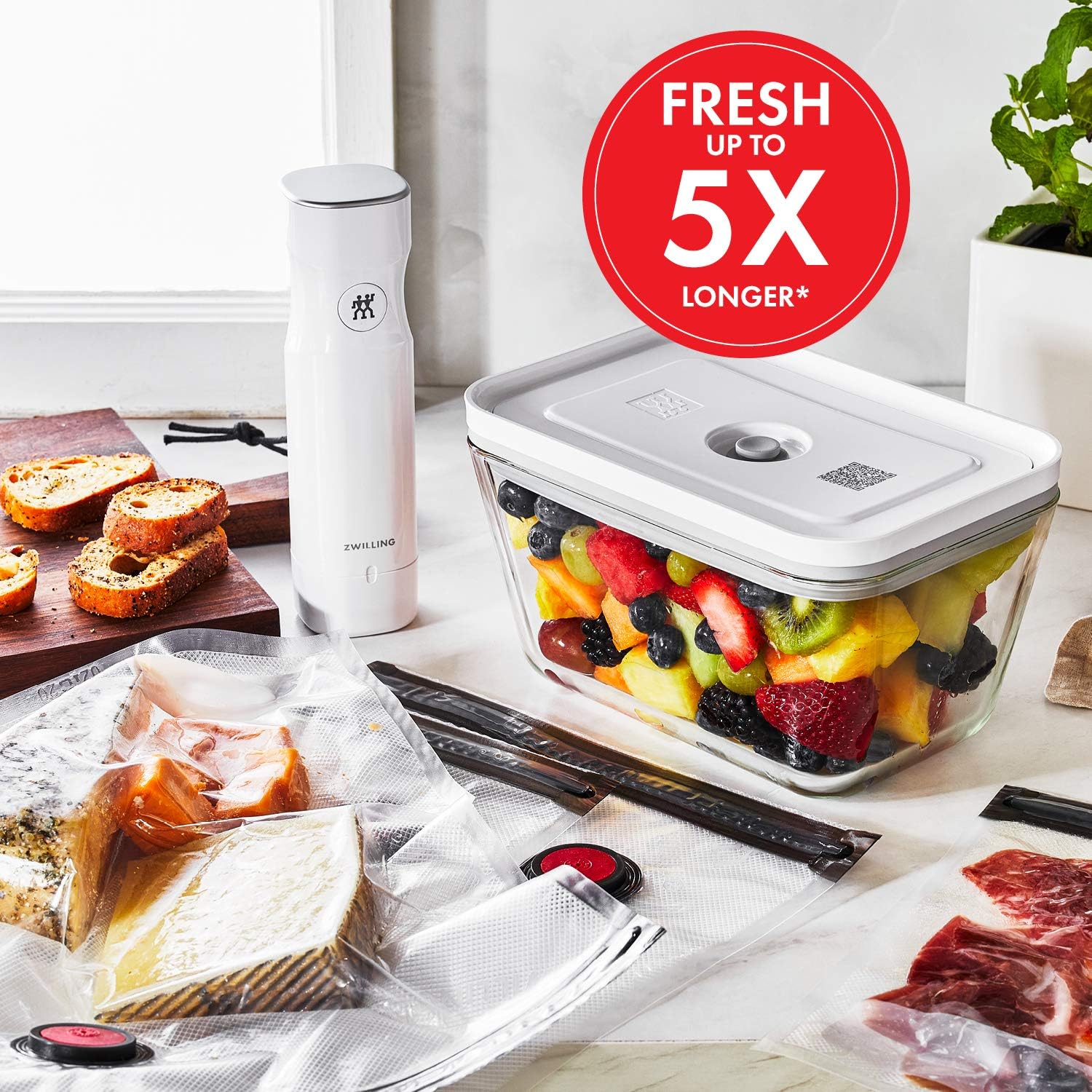 Zwilling Fresh & Save Vacuum Sealer Marchine Starter Set, 6pc