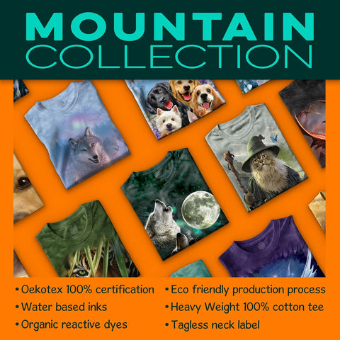 The Mountain Three Wolf Moon Short Sleeve Tee