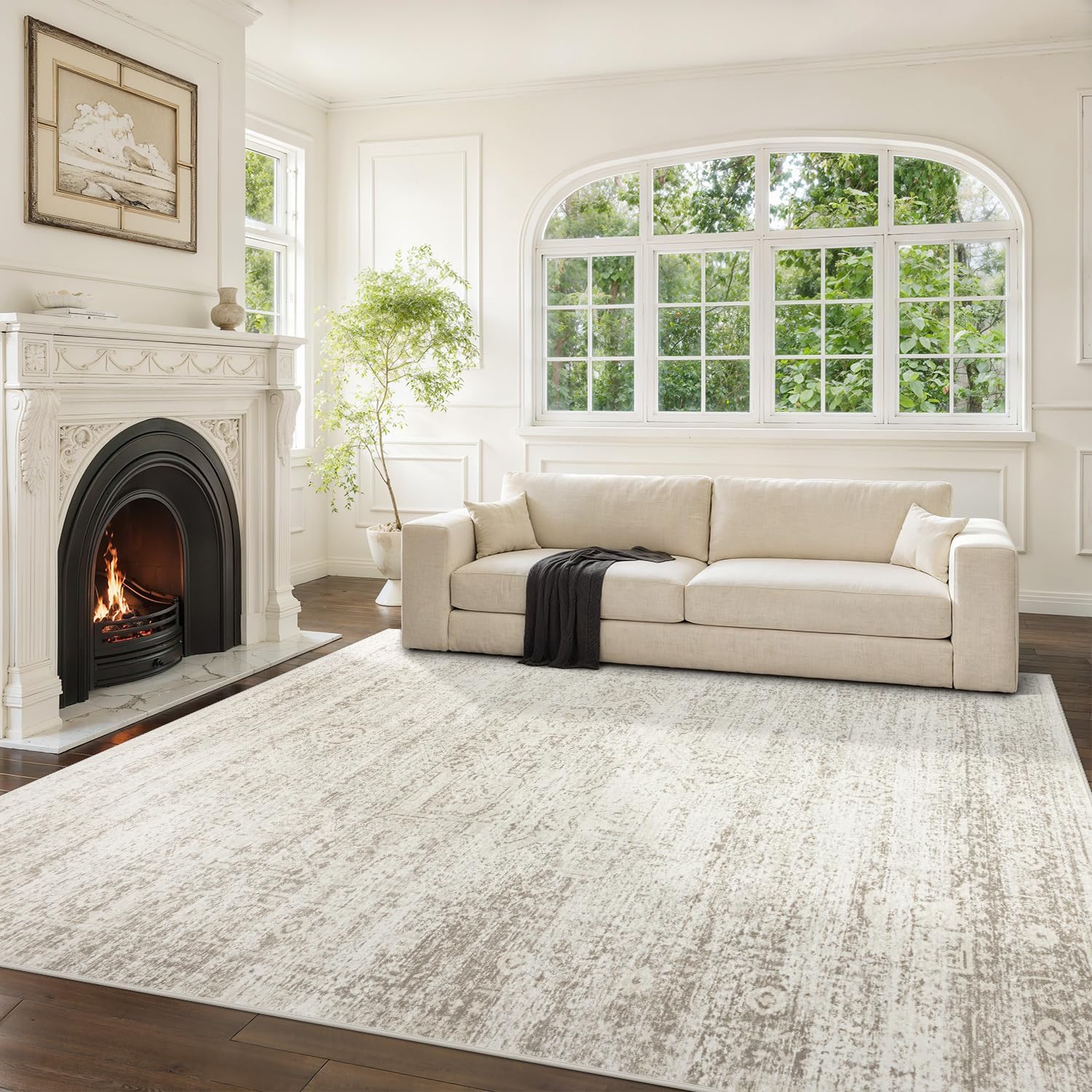 Washable Rugs 8x10 Area Rugs for Living Room,Bedroom,Dining Room Carpet