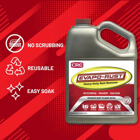 Evapo-Rust CRC Heavy Duty Rust Remover for Metal and Tools - 1 Gallon