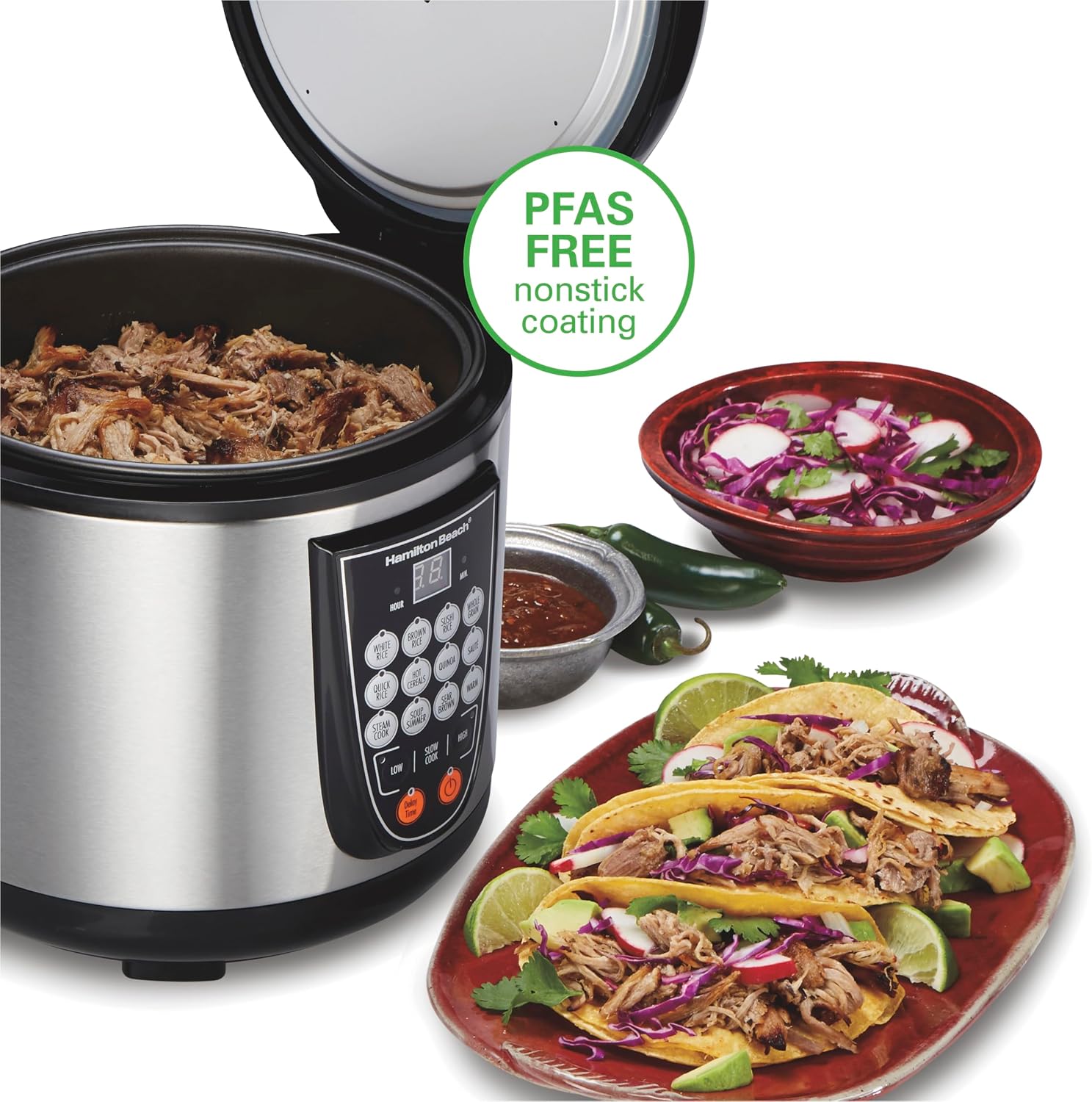 Hamilton Beach Digital Programmable Rice Cooker & Food Steamer