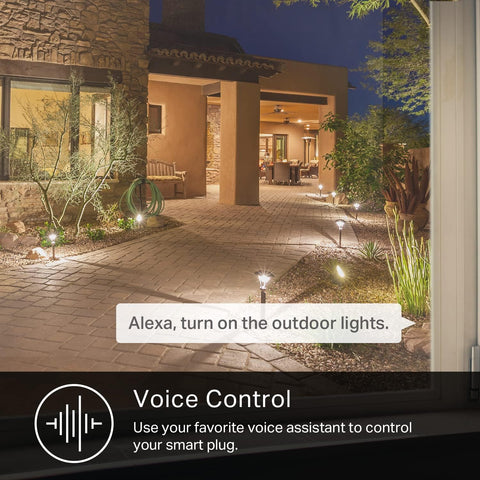 Kasa Outdoor Smart Plug, Smart Home Wi-Fi Outlet with 2 Sockets, EP40