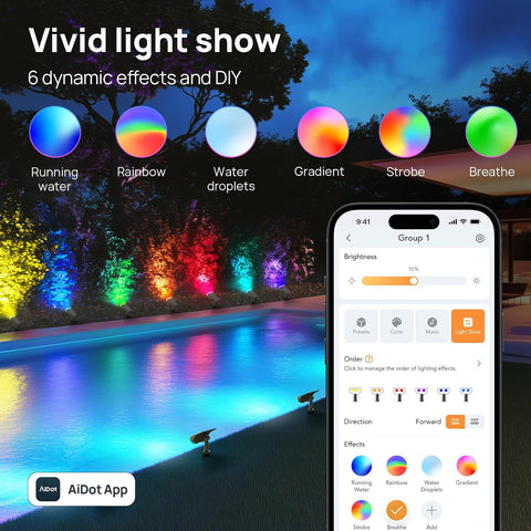 Linkind Smart Solar Lights SL5 with Motion Sensor, Halloween Lights Outdoor