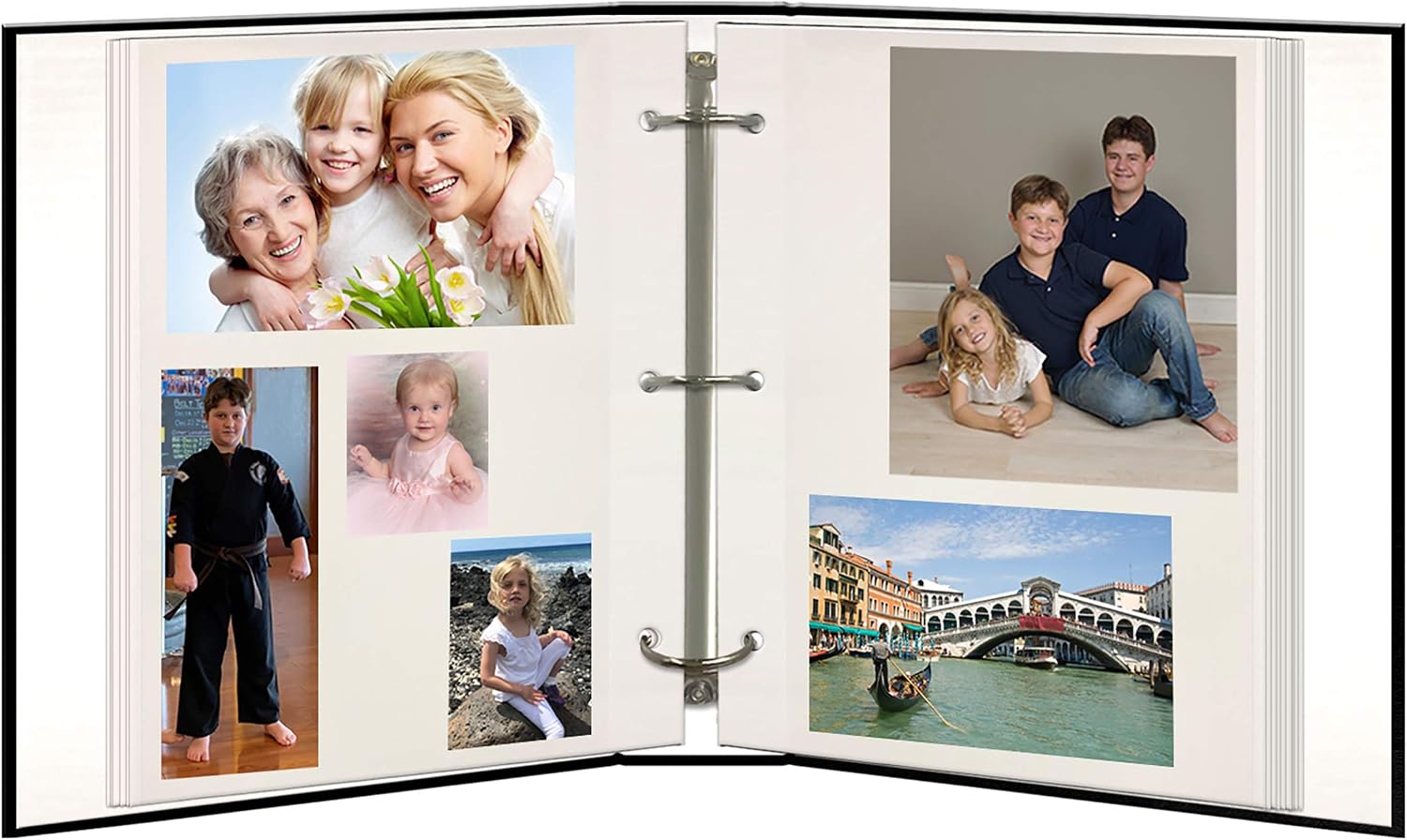Pioneer Photo Albums TR-100/BK Magnetic 3-Ring 100 Page Photo Album, Black