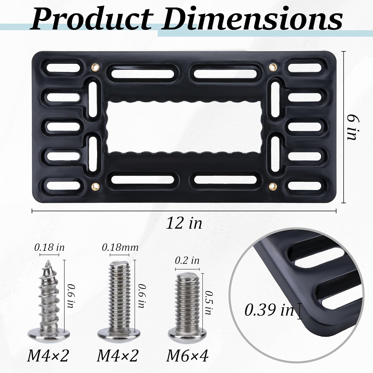 License Plate Bracket Holder, Front License Plate Frames, Universal Kit