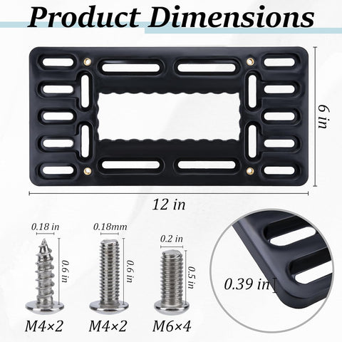 License Plate Bracket Holder, Front License Plate Frames, Universal Kit