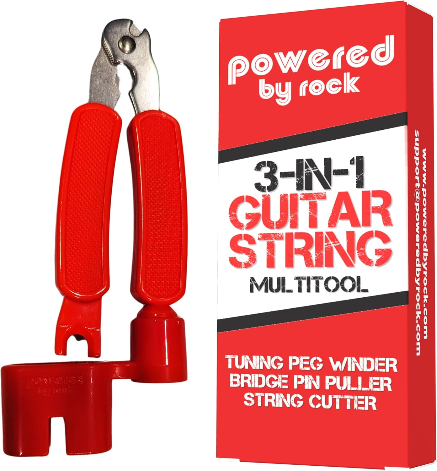 3-in-1 Guitar String Changing Tool for Acoustic & Electric Guitars