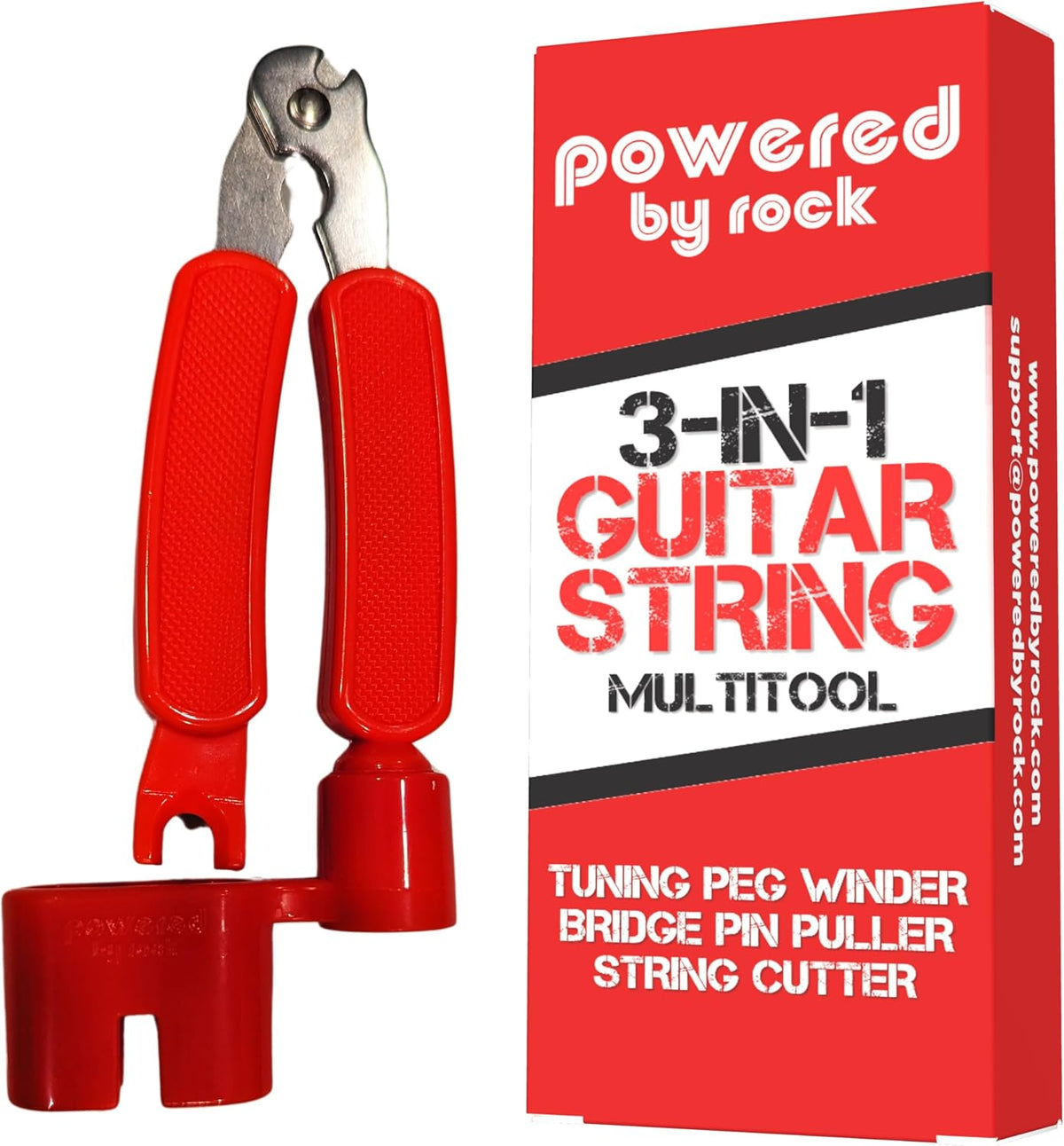 3-in-1 Guitar String Changing Tool for Acoustic & Electric Guitars