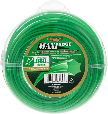 Arnold Maxi-Edge .08-Inch x 140-Foot Commercial Grade Trimmer Line