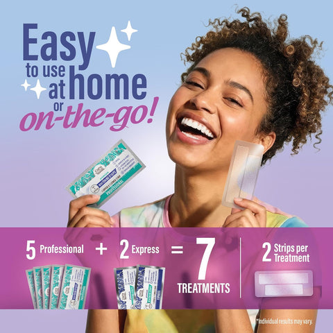 GuruNanda Teeth Whitening Strips - 4X Whiter Teeth, 7-Day Whitening Kit