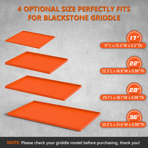 28" Silicone Griddle Mat for Blackstone 28 Inch Griddle, Heavy Duty Food Grade Silicone Griddle Cover, Protect Your Griddle from Dirt & Rust All Year Round