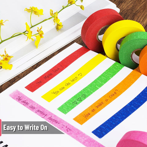 Mr. Pen- Colored Masking Tape, 0.6" x 15 Yards, 6 Pack