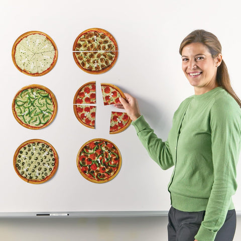 Learning Resources Magnetic Pizza Fractions - Montessori Math Manipulatives, Addition and Subtraction, Critical Thinking Skills, Classroom Must Haves, Homeschool Supplies, Gifts for Students