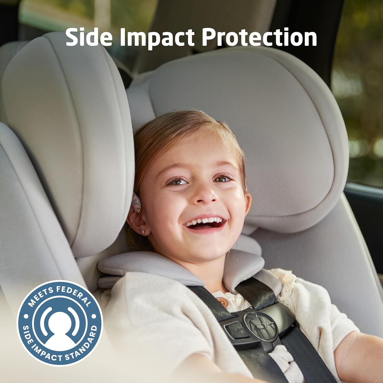 Maxi-Cosi Pria All-in-One Convertible Car Seat, Infant to Toddler Car Seat, Easy-Install Harness, Machine-Washable Cover, 5-100 lbs, Seascape