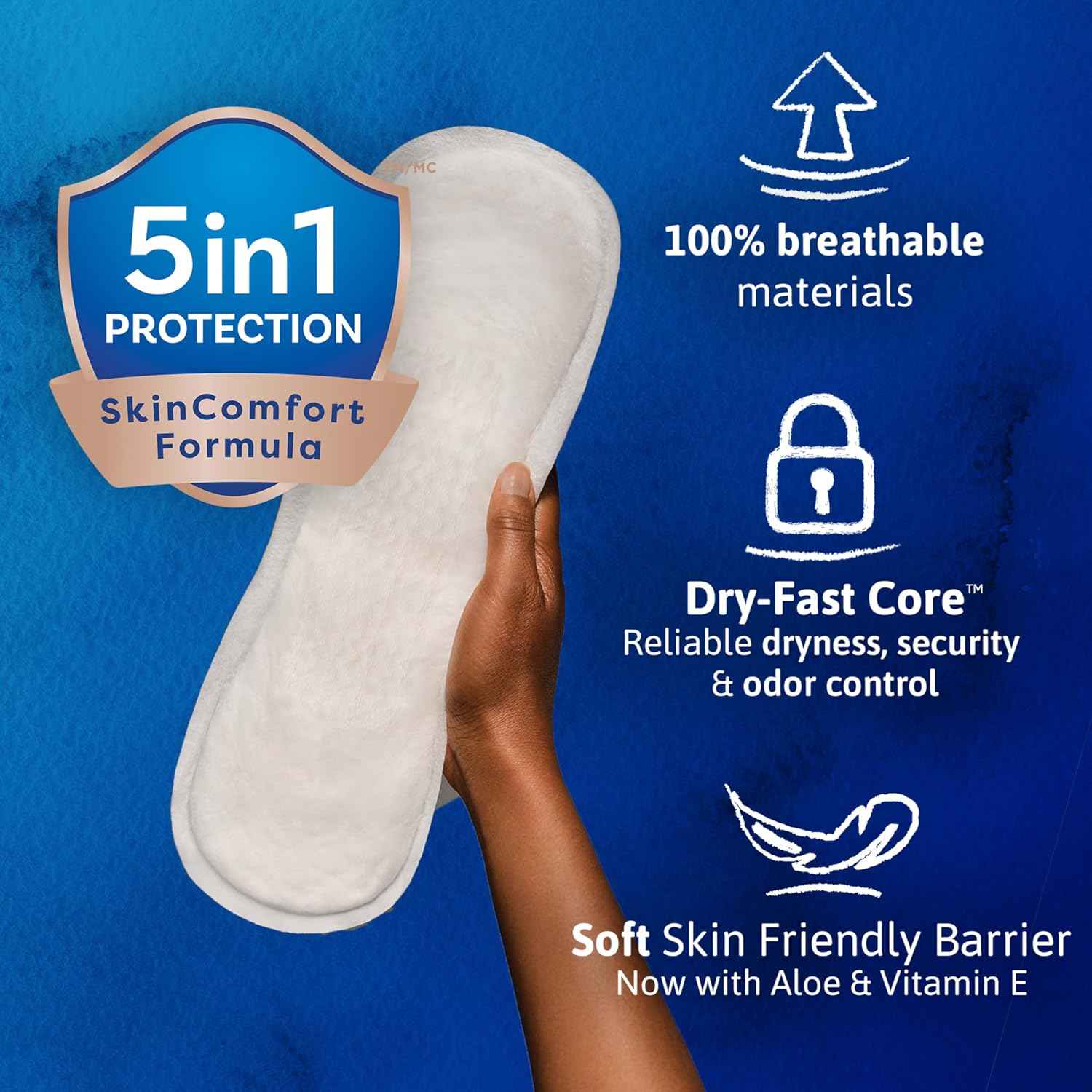 TENA Sensitive Care Ultimate Incontinence Pads for Women, Regular, 99 ct | Made for sensitive skin, these bladder control pads help keep your skin irritation and leak free for comfort and security