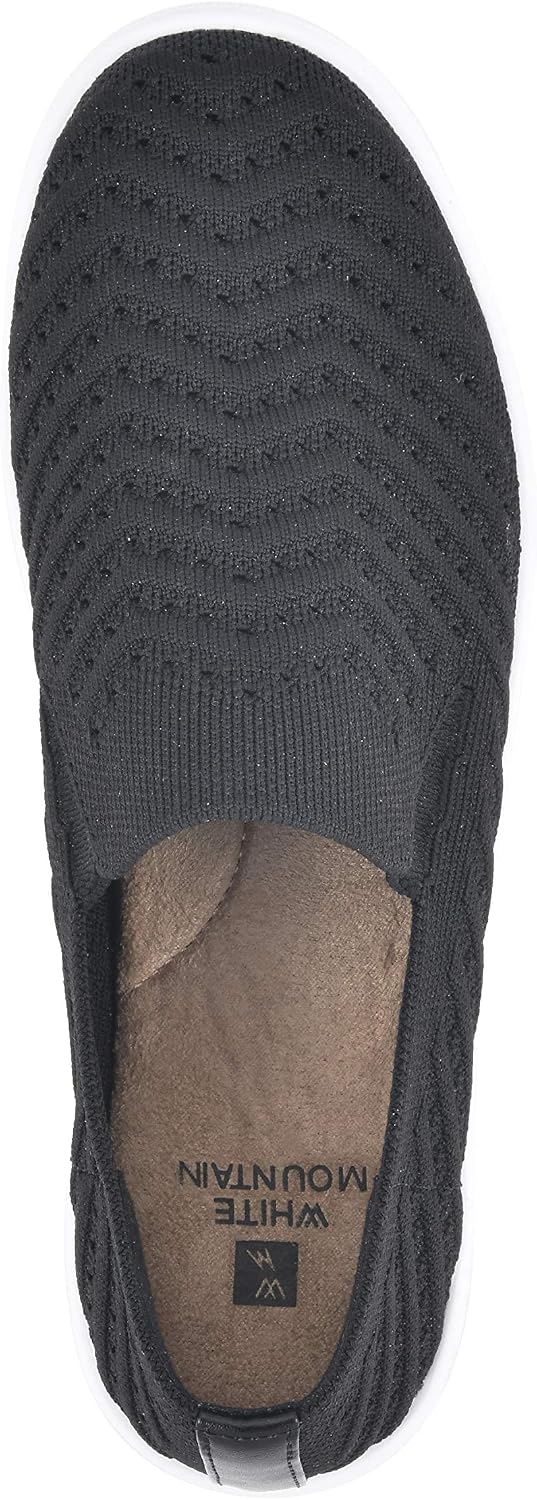 White Mountain Women's Courage Stretch-Knit Slip-On Sneaker