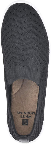 White Mountain Women's Courage Stretch-Knit Slip-On Sneaker