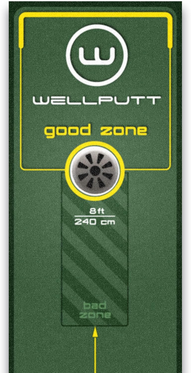 WELLPUTT - Golf Putting Training Mat - 10ft Start 2.0