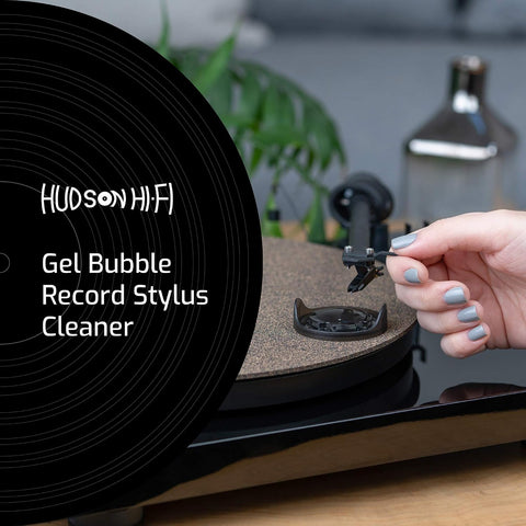 Hudson Hi-Fi Stylus Cleaner Gel – Restores Sound Quality – Anti-Static, Zero-Dust Record Player Needle Cleaner – Reusable Gel Bubble – Safe for All Turntable Record Players