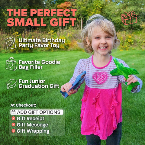 Airplane Toy Foam Airplanes for Kids - Best Summer Gift for Boys & Girls - Easy to Throw Airplanes - 3 4 5 6 7 8 Year Old Boy Birthday Gifts - Great Gifts for Ages 3 4 5 6 7 8 9+ Year Old Boys Toys