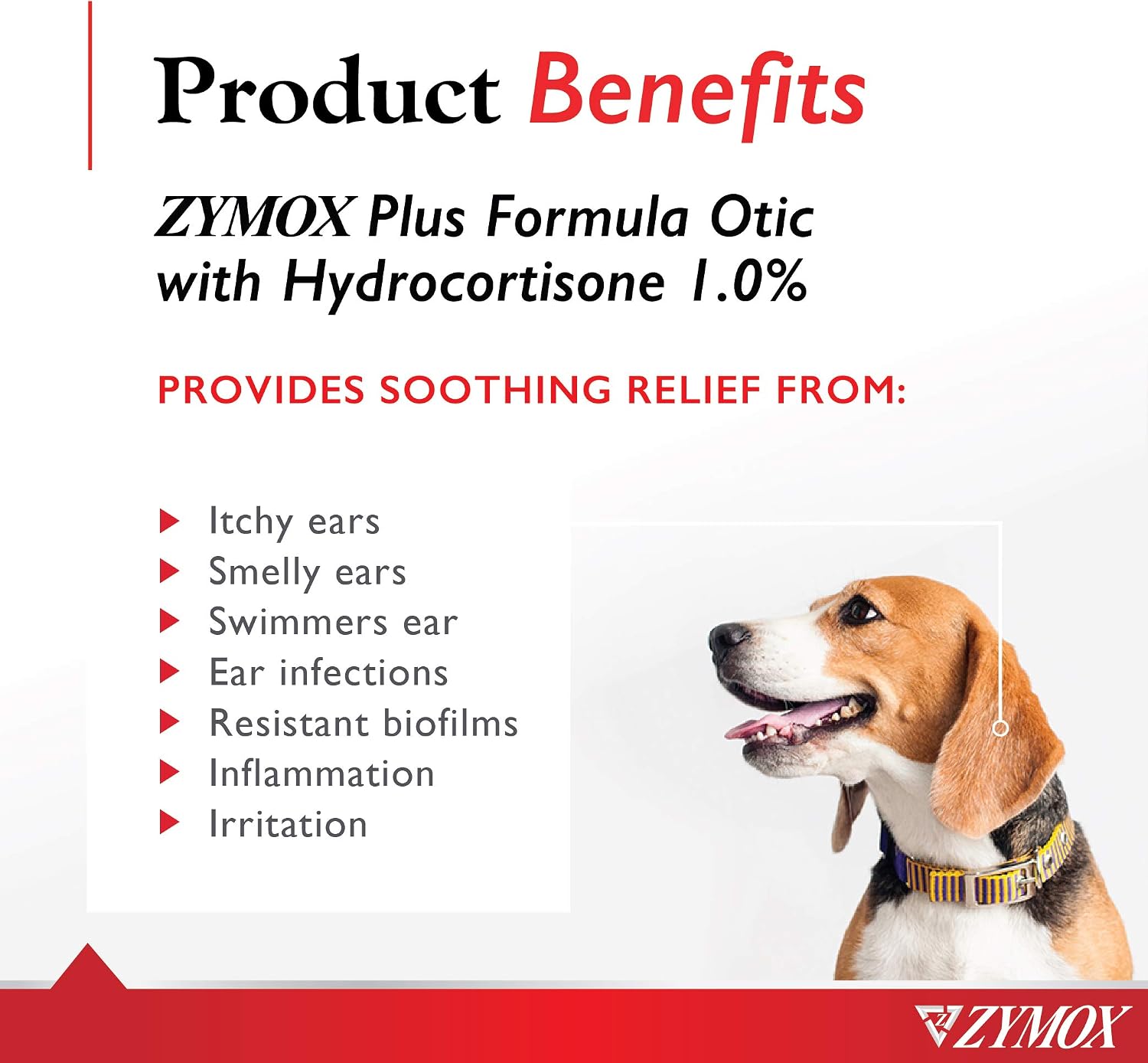 Zymox Advanced Formula Otic Plus Enzymatic Ear Solution for Dogs and Cats