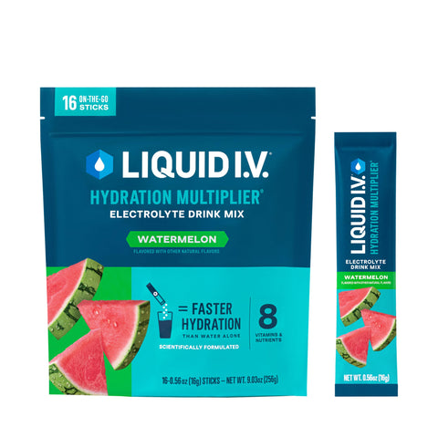 Liquid I.V.® Hydration Multiplier® - Watermelon | Electrolyte Powder Drink Mix | 1 Pack (16 Servings)