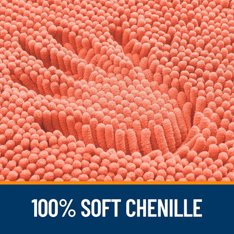 OLANLY Toilet Rugs U-Shaped 24x20, Soft Absorbent Chenille Contour Rugs