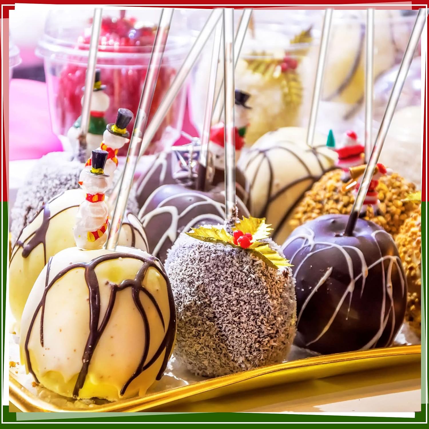 Zopeal 200 Pcs Acrylic Lollipop Stick Cake Pop Rod, 10 x 0.16 Inches, Clear
