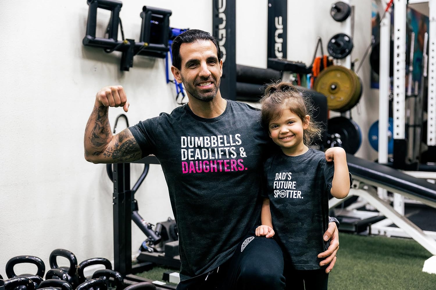 DadBod Dumbbells Deadlifts and Daughters Shirt
