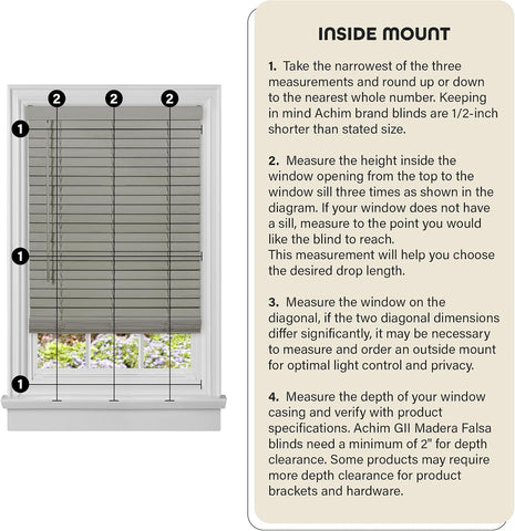 Cordless Room Darkening Plantation Blind, 35 x 64 in, White, Faux Wood