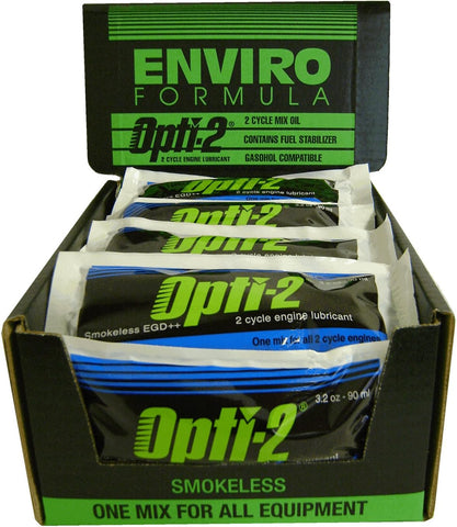 Opti-2 2 Cycle Oil with Fuel Stabilizer 3.2 Oz., pack of 28