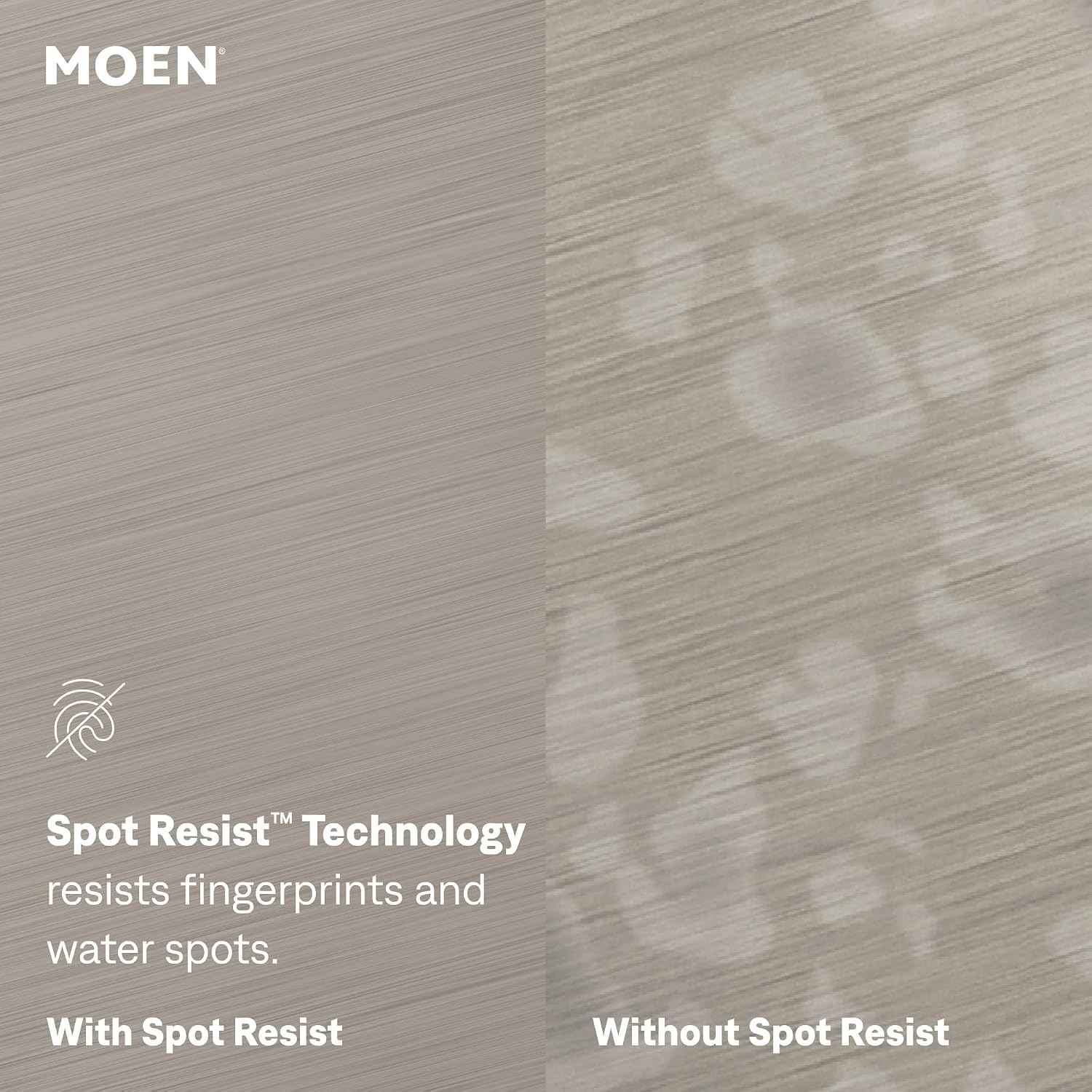 Moen Revyl 1-Handle Bathroom Faucet w/Drain, Deckplate, 84771SRN