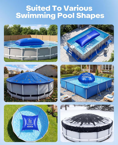 Pool Pillows for Above Ground Pools, 6.5 FT Pool Pillow for Winterizing