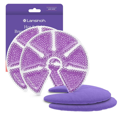 Lansinoh Breast Therapy Packs with Soft Covers, 2 Pack
