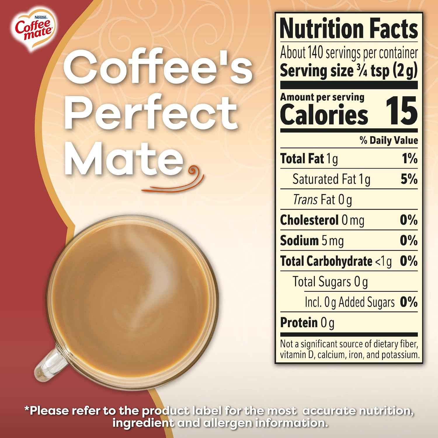 Coffee-mate Vanilla Caramel, Zero Sugar Powdered Coffee Creamer, 10.2 Ounce (Pack of 6) | Powdered coffee creamer; vanilla caramel; zero sugar; 6 x 10.2 oz