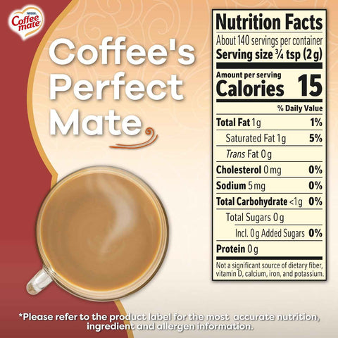 Coffee-mate Vanilla Caramel, Zero Sugar Powdered Coffee Creamer, 10.2 Ounce (Pack of 6) | Powdered coffee creamer; vanilla caramel; zero sugar; 6 x 10.2 oz