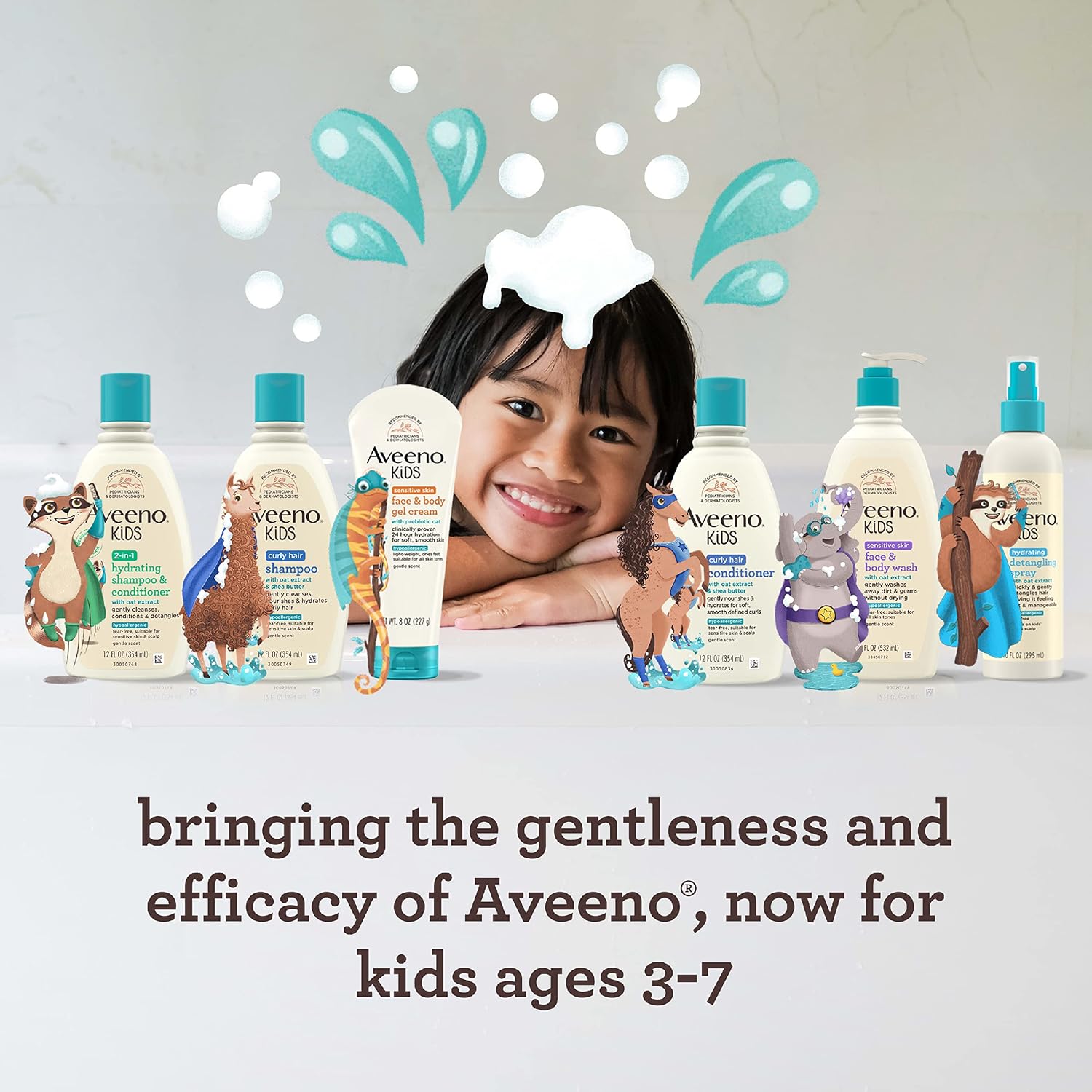 Aveeno Kids Sensitive Skin Face & Body Wash, 2 Pack, 2 x 18 fl. oz