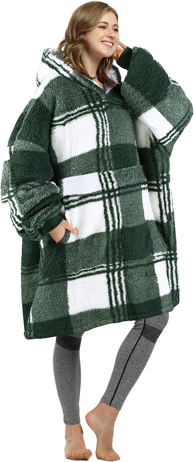 Catalonia Oversized Wearable Blanket Hoodie Sweatshirt for Adults