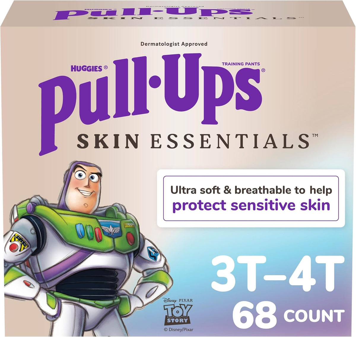 Pull-Ups Boys Skin Essentials Training Pants, 3T-4T, 68 Ct