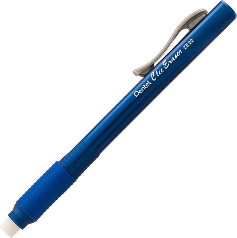 Pentel Clic Retractable Eraser with Grip, 3 count (Pack of 864)