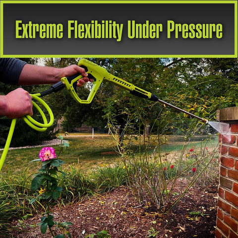 Flexzilla Pressure Washer Replacement Hose, 5/16 in. x 25 ft., 4000 PSI, M22 Fittings, No-Kink, Lightweight, ZillaGreen