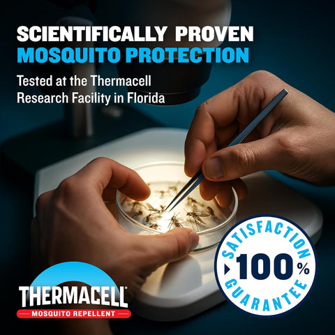 Thermacell Fuel-ZoneGuard Base Fuel Powered Mosquito Repeller; 15-Foot Zone of Scientifically Proven Outdoor Protection; Patio Shield; 12-Hr Refill; DEET-Free; Bug Spray Alternative; Canyon