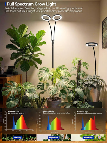Grow Lights for Indoor Plants,LED Plant Light with Stand for Indoor Growing