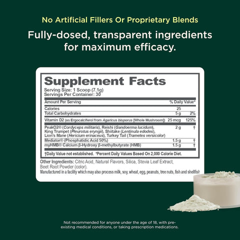 Genius Muscle Health Supplement, Strawberry Vanilla, 30 Servings