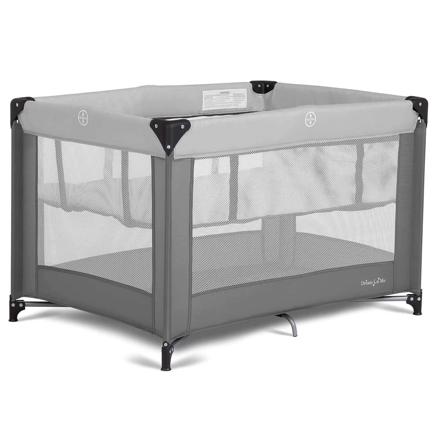 Dream On Me Zazzy Portable Baby Playard with Bassinet, Travel Carry Bag