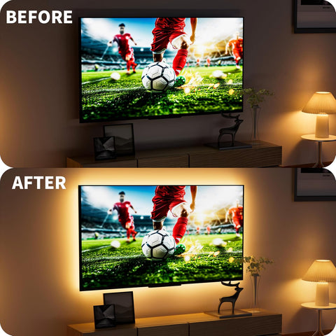 PAUTIX LED Strip Light 5V USB 6.56ft/2m 2700K, 640LEDs 1200lm Dimmable COB LED Strip Light Warm White CRI90+ USB TV Backlight,Flexible Under Cabinet Tape Light for Bedroom,Kitchen,Home DIY Lighting