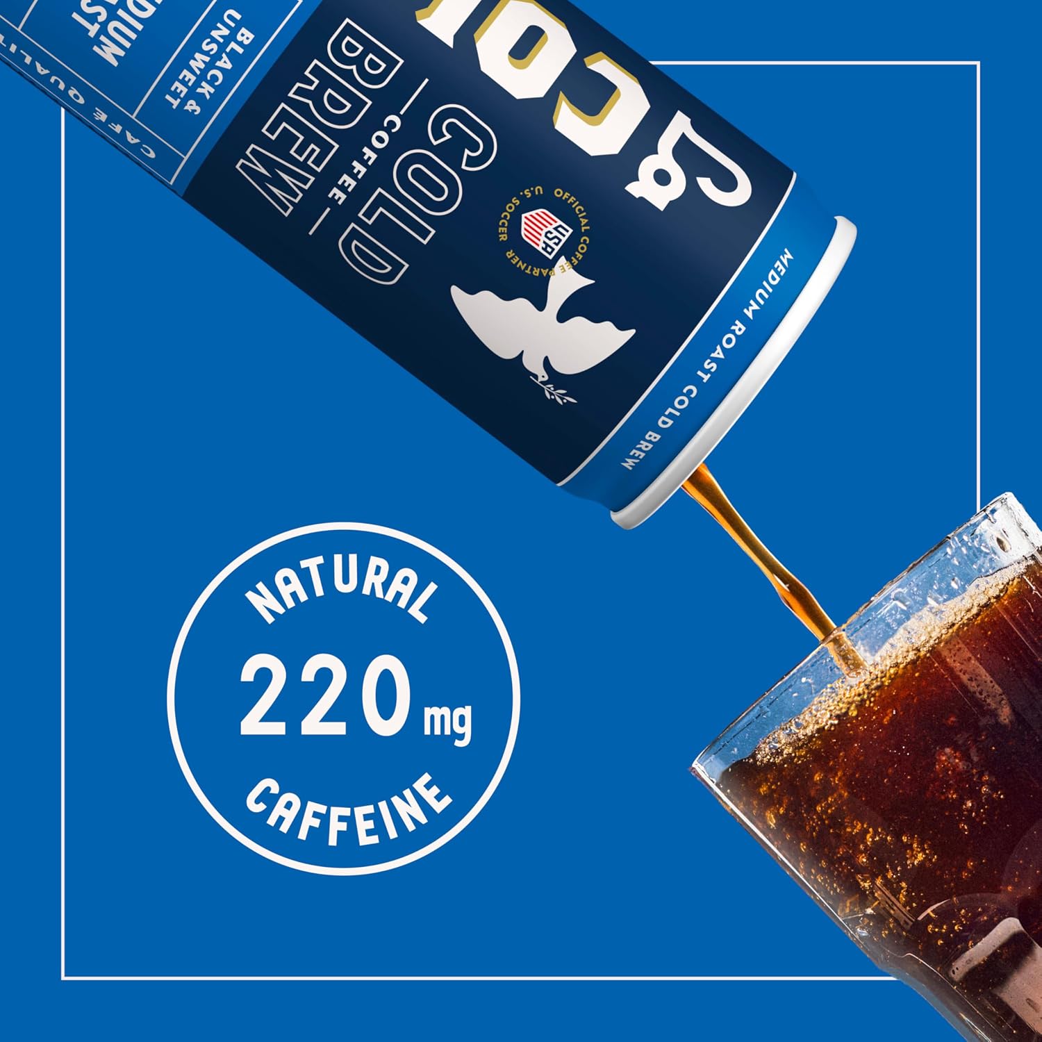 La Colombe Coffee, Cold Brew Black, Unsweetened, 11 fl oz Cans (Pack of 12), Coffeehouse Quality, Natural Sweetness, Specialty Grade Coffee Beans, Ready-to-Drink On-the-Go